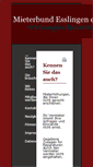 Mobile Screenshot of mieterschutz-es.de